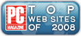 PC Magazine Top Websites of 2008