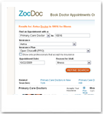 ZocDoc Doctor List